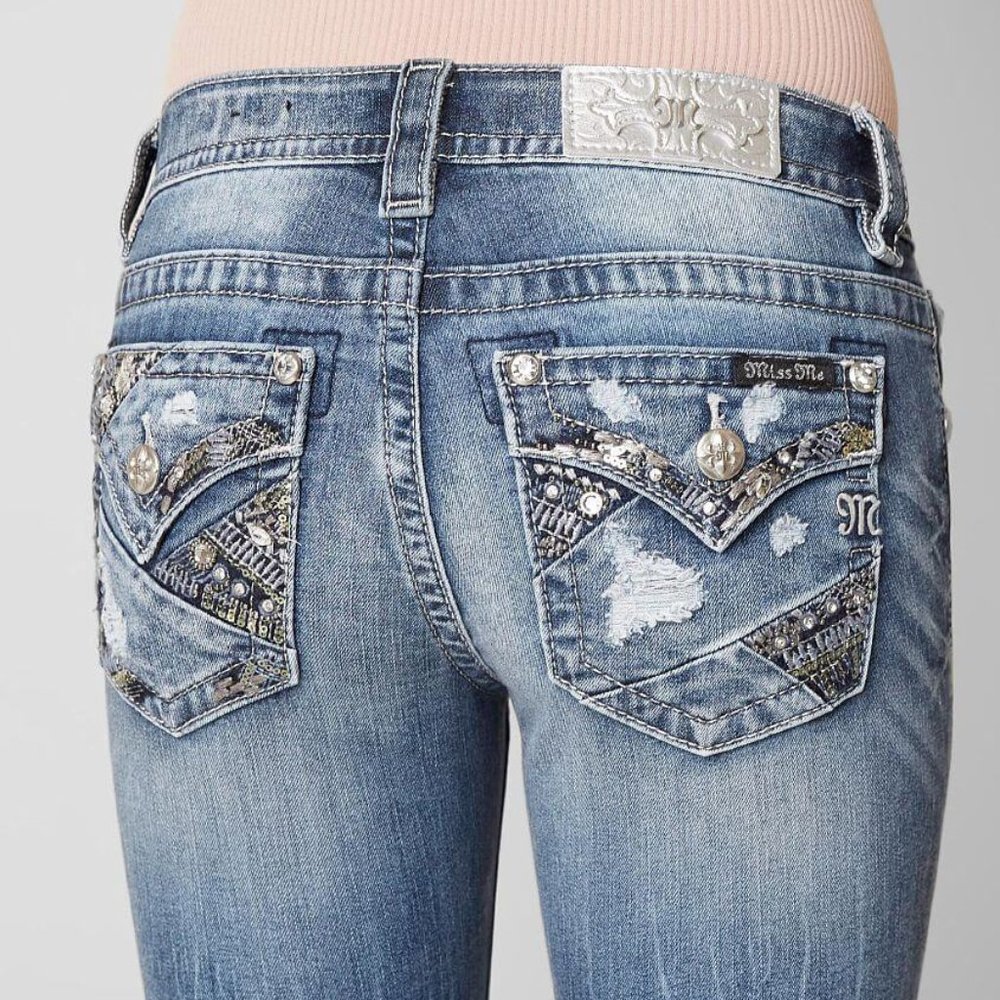 MISS ME STANDARD BOOT BLING STRETCH 32x33